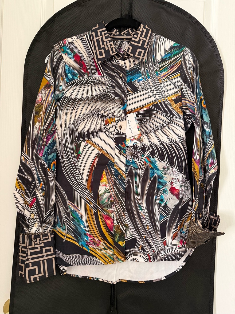 Robert Graham Women's LE Gilded Crane NWT Size M